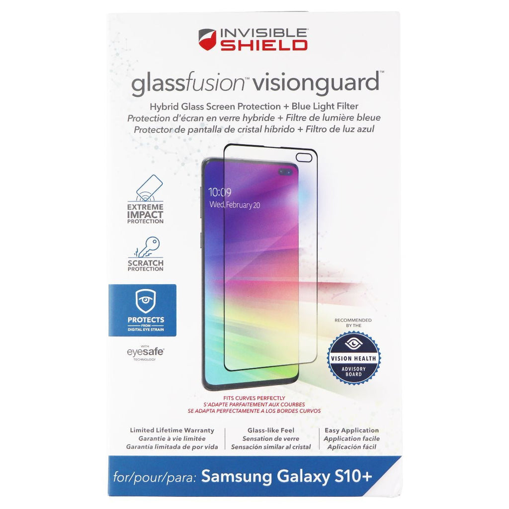 ZAGG Invisible Shield (GlassFusion VisionGuard) Screen Protector for Galaxy S10+
